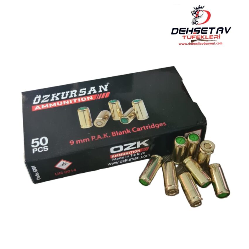 Özkursan 9mm Kurusıkı Ses Mermisi