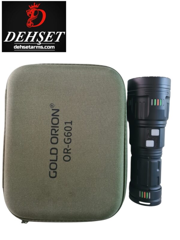 200W 6000 Lümen Profesyonel Şarjlı El Feneri - 3000 Metre Menzil, Powerbank Özellikli ve Taşıma Çantalı