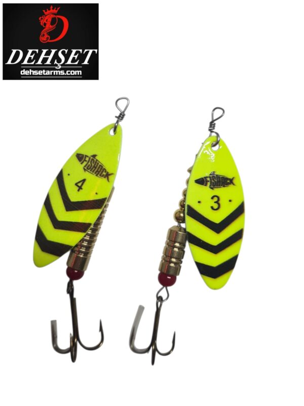 Döner Kaşık - Fishack GlideX - Neon Flash - 7g - No:3 ve no 4- no 12 gr Alabalık/Turna/Levrek Olta Kaşığı
