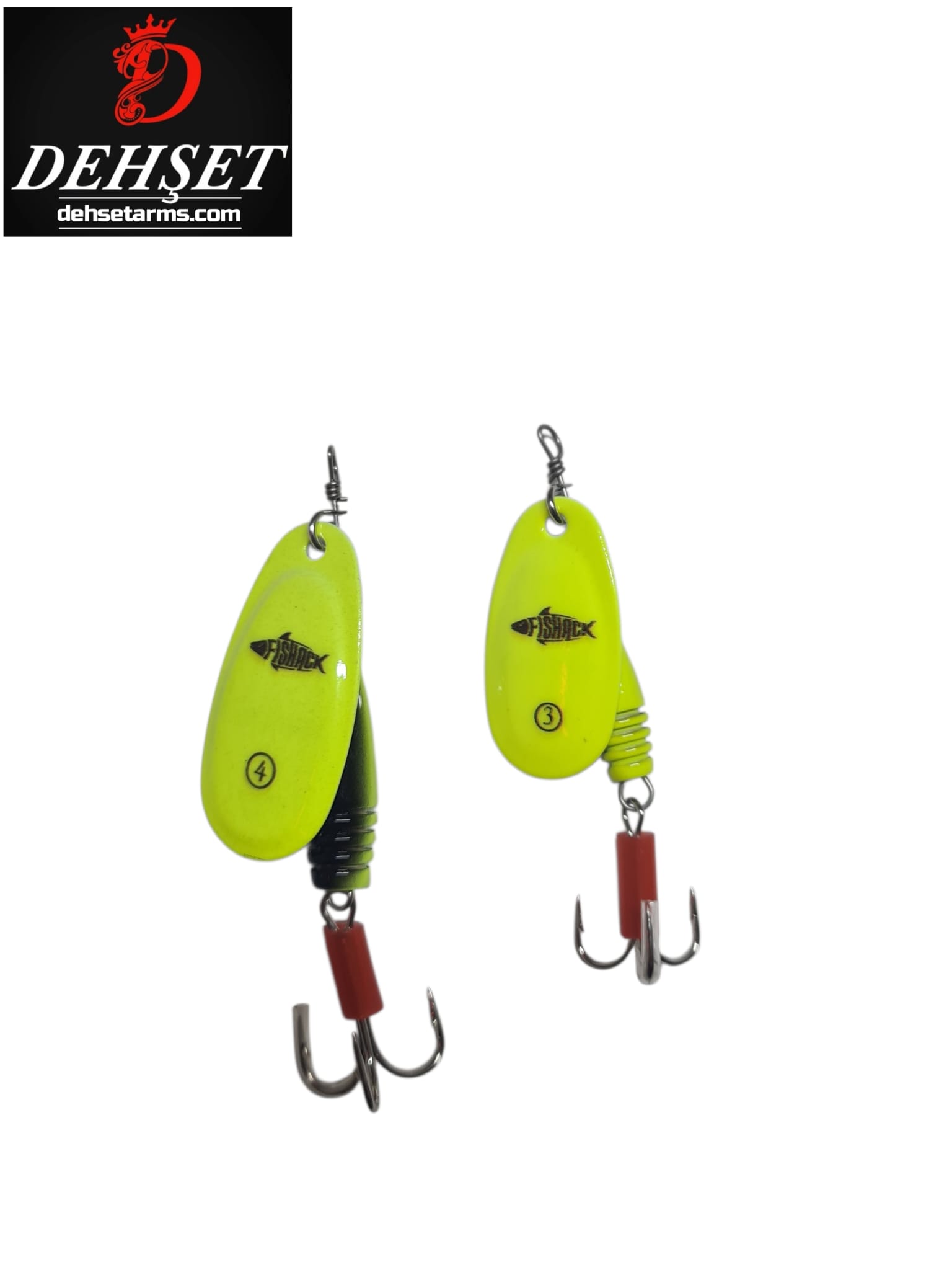 Döner Kaşık - Fishack GlideX - Limon - 7g - No:3 no 4- 13,2 gr Alabalık/Turna/Levrek Olta Kaşığı