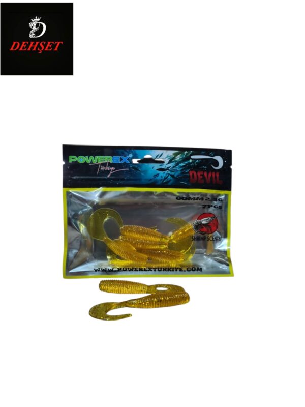 Devil Kurt 60mm 2.3gr Karides Kokulu 7li Paket Suni Yem 8302